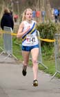 J. Fairchild (Trafford) lead the Womens Northern 6 Stage Road Relay, Sefton Park, Liverpool.